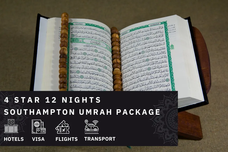 12 Nights 4 Star Southampton Umrah Package