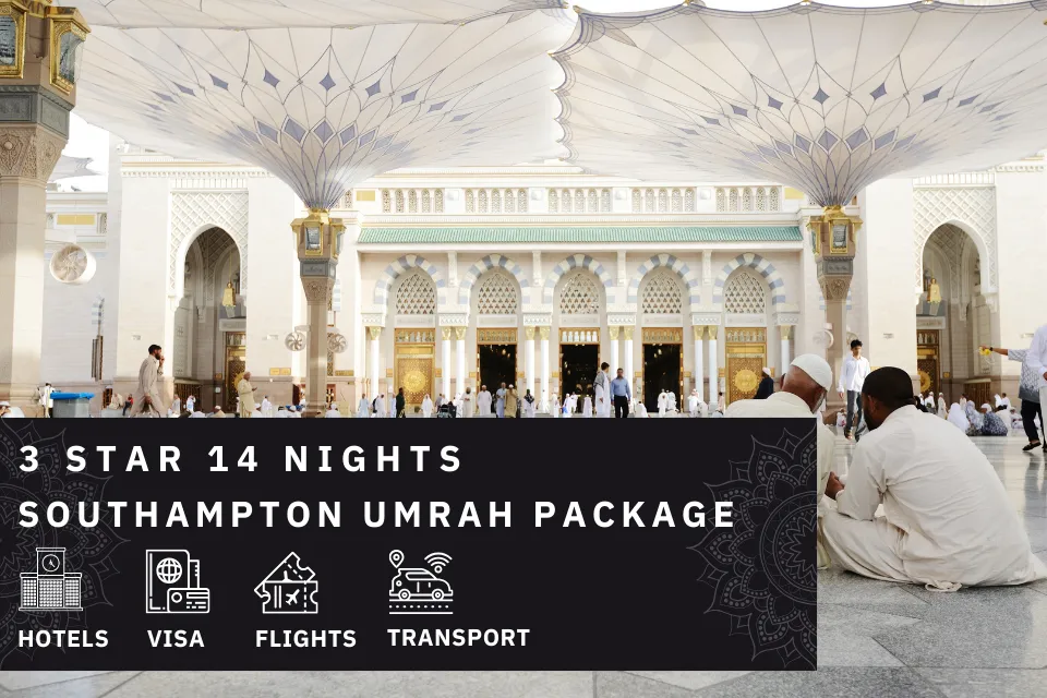 14 Nights 3 Star Southampton Umrah Package