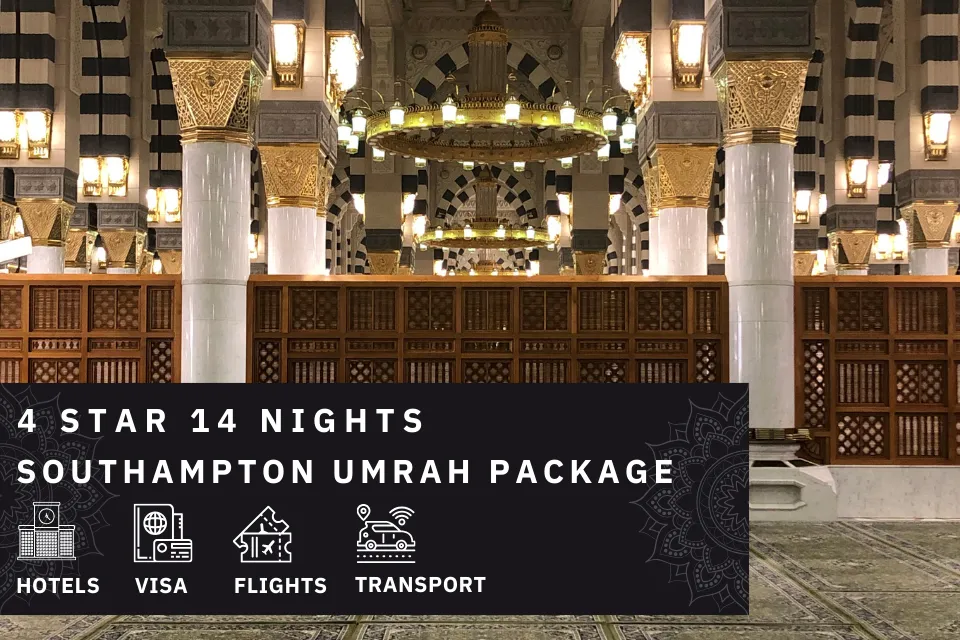 14 Nights 4 Star Southampton Umrah Package