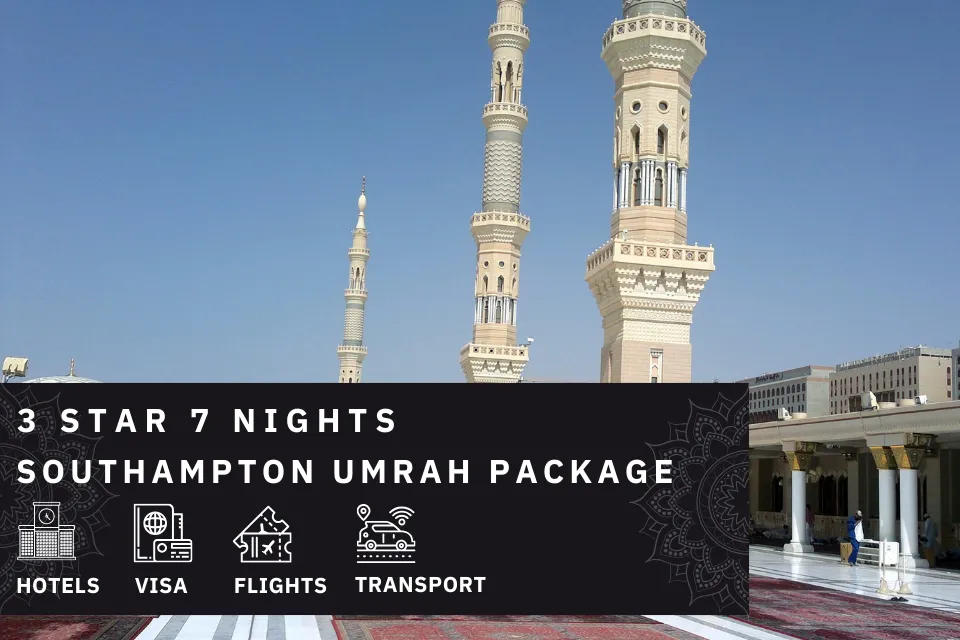 7 Nights 3 Star Southampton Umrah Package