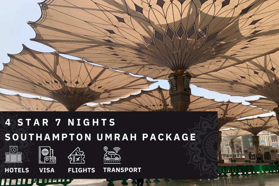 7 Nights 4 Star Southampton Umrah Package